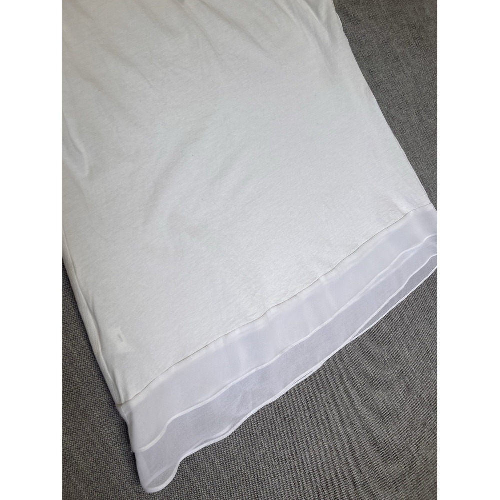 Tommy Hilfiger Women's White Sleeveless V-Neck Chiffon Hem Top M - Picture 8 of 9